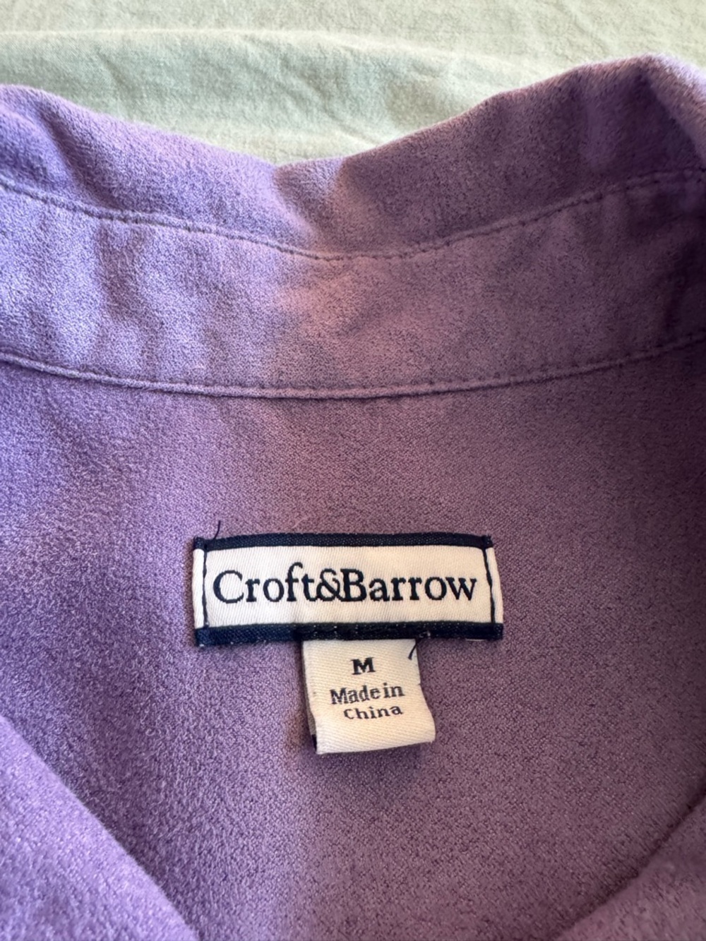 Croft & Barrow Purple Button-Up Jacket - Picture 4 of 4
